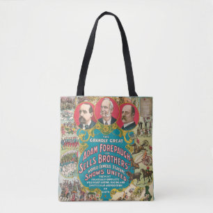 Zirkusposter mit vielen Zirkusszenen Tasche