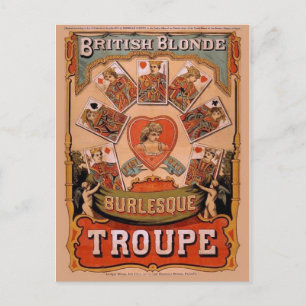 Zirkusposter-Postkarte Postkarte