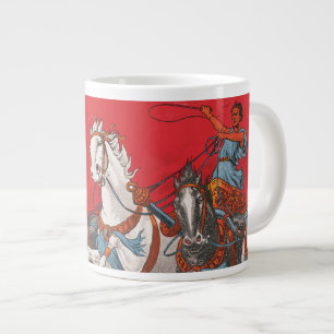 Zirkusposter von zwei Männern in Chariots Jumbo-Tasse