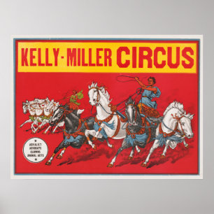 Zirkusposter von zwei Männern in Chariots Poster