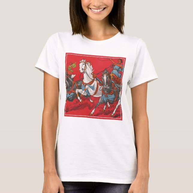 Zirkusposter von zwei Männern in Chariots T-Shirt (Vorderseite)