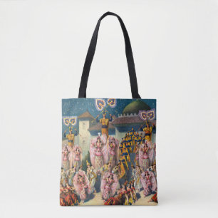 Zirkusposter vor dem maurischen König Tasche