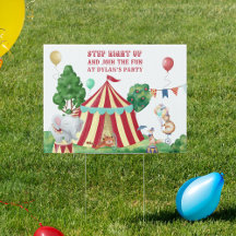 Zirkustiere und Big Top Kindergeburtstag Party