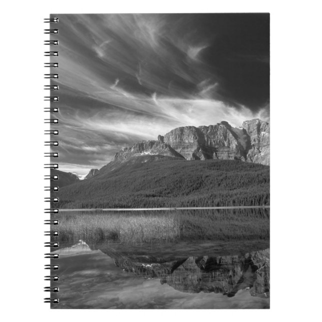 Zirruswolken über dem Waterfowl Lake, Banff Notizblock (Vorderseite)