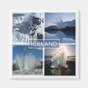 zIS001 Iceland - Fridge Magnet