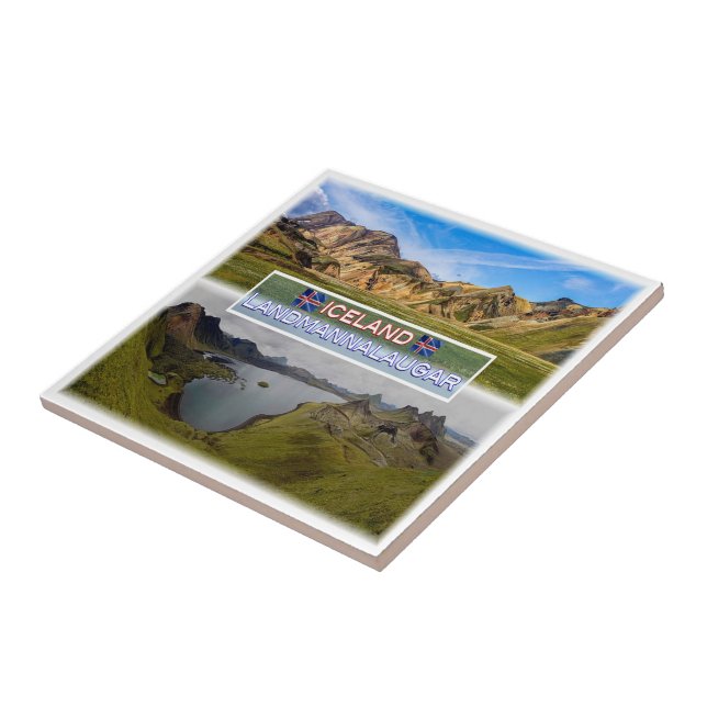 zIS003 LANDMANNALAUGAR, Island, Fliese (Seite)