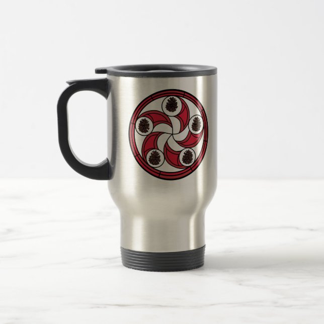 Zisa Hex Connexion sur une tasse de voyage (Gauche)