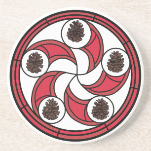 Zisa-Hexa-Zeichen auf einem Untersetzer