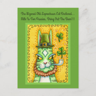 ZISCH N' FITZ KOBOLD, ST. PADDY'S TAG LUSTIGE KATZ FEIERTAGSPOSTKARTE