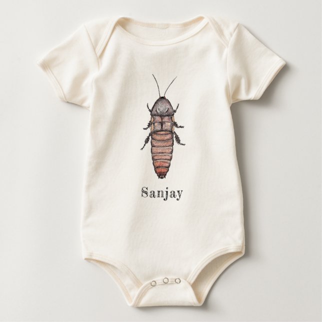 Zischenschaben-Baby-Bodysuit Baby Strampler (Vorderseite)