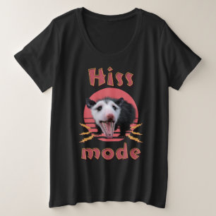 Zischmodus Lustiger Opossum Chaotisches Tier Große Größe T-Shirt