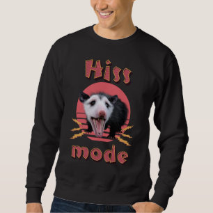 Zischmodus Lustiger Opossum Chaotisches Tier Sweatshirt