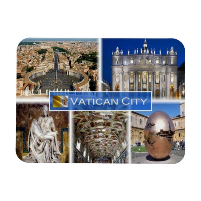 zIT000 ROME Vatikanstadt. Petersplatz, Magnet (Horizontal)