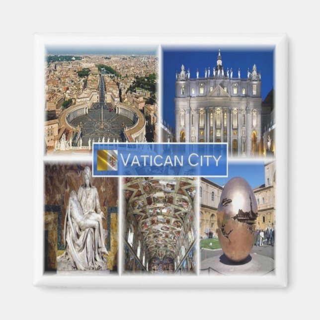zIT000 ROME Vatikanstadt. Petersplatz, Magnet (Vorne)