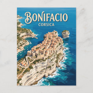Zitadelle von Bonifacio Frankreich Postkarte
