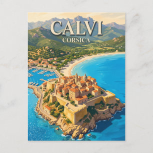 Zitadelle von Calvi Frankreich Postkarte