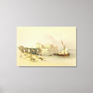 Zitadelle von Sidon am 28. April 1839 überziehen Leinwanddruck