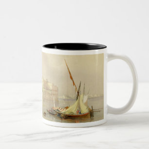 Zitadelle von Sidon am 28. April 1839 überziehen Zweifarbige Tasse