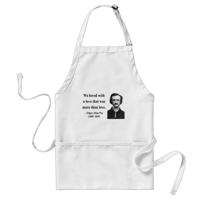 Zitat 12b Edgar Allen Poe Schürze (Vorne)