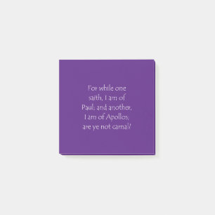 Zitat 1 Korinther 3 4 Post-it Klebezettel