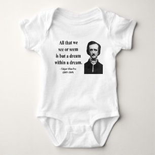 Zitat 1b Edgar Allen Poe Baby Strampler