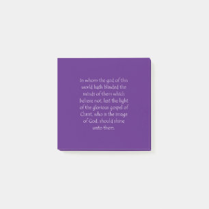 Zitat 2 Korinther 4 Post-it Klebezettel