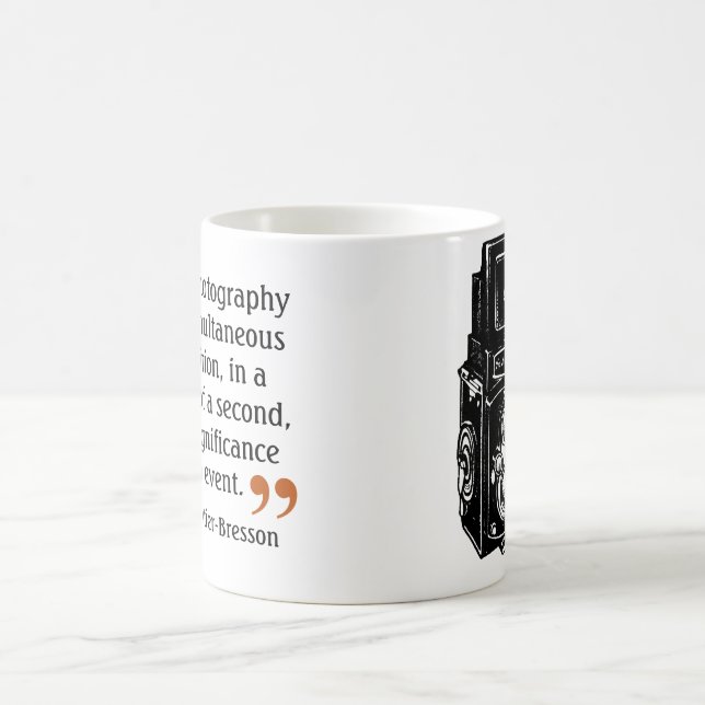 Zitat 5 Doppel-Objektive-Kamera des berühmten Foto Kaffeetasse (Mittel)