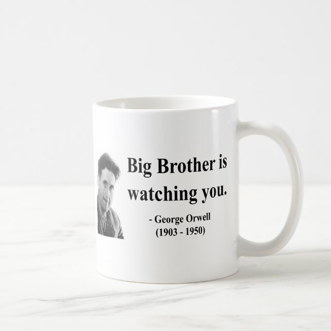 Zitat 5b Georges Orwell Kaffeetasse (Rechts)