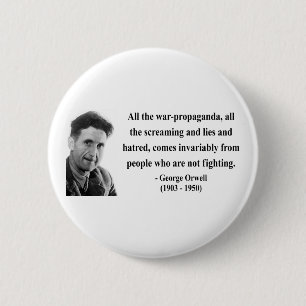 Zitat 6b Georges Orwell Button