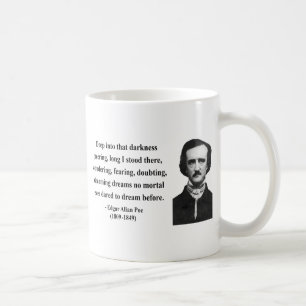 Zitat 8b Edgar Allen Poe Kaffeetasse
