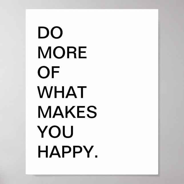 Zitat Art Print Typografie Zitatposter Poster (Vorne)