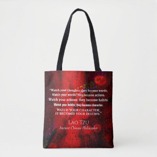 Zitat aus dem antiken chinesischen Philosophen Tasche