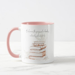 Zitat aus dem Buch Pink Two Tone Tasse