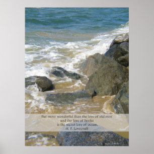 Zitat aus dem Meer - Newport Beach-Szene Poster