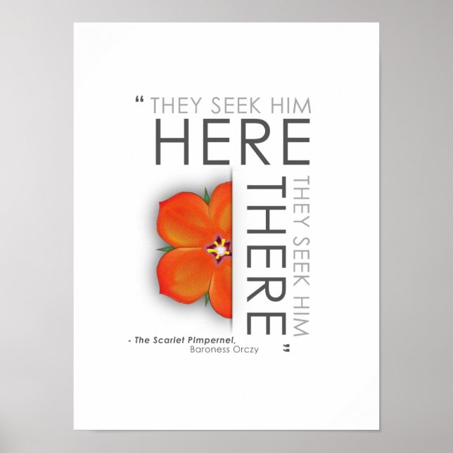 Zitat aus dem Scarlet - Klassische Literatur Poster (Vorne)