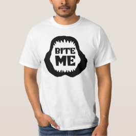 Zitat beißen - Hai-Kiefer-T - Shirt