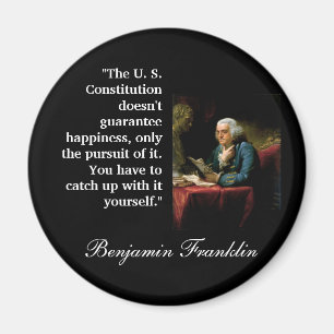 Zitat Bens Franklin "die US-Konstitution… " Magnet