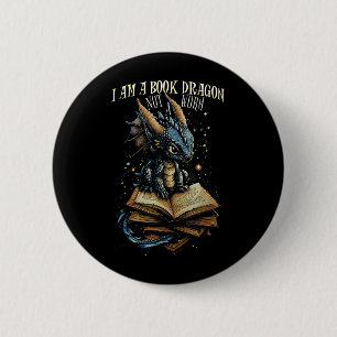Zitat buchen Ich bin ein Buchdrache kein Worm Read Button