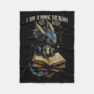 Zitat buchen Ich bin ein Buchdrache kein Worm Read Fleecedecke