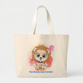 Zitat Cartoon trinken Bobba Tee Jumbo Stoffbeutel