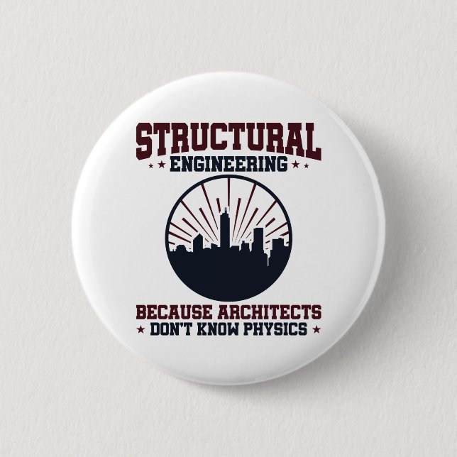 Zitat der Bauingenieurphysik Button (Vorderseite)