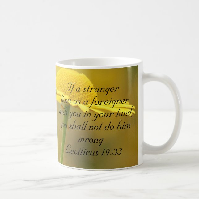 Zitat der Bibel des Alten Testaments - Leviticus 1 Kaffeetasse (Rechts)