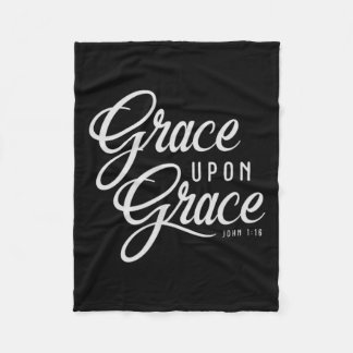 Zitat der Christlichen Glaubensbibel "Grace upon G Fleecedecke