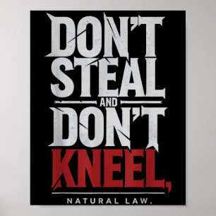 Zitat der Philosophie des Naturrechts: Nicht stehl Poster