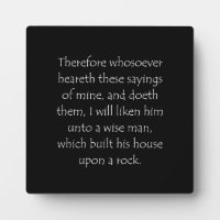 Zitat der Schrift Matthew 7 24