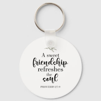 Zitat der "Sweet Friendship Bible Verse Hand Lette Schlüsselanhänger