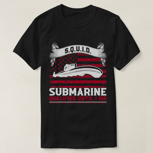 Zitat der US-Militärsubmarine für das Veteran-Subm T-Shirt (Design vorne)