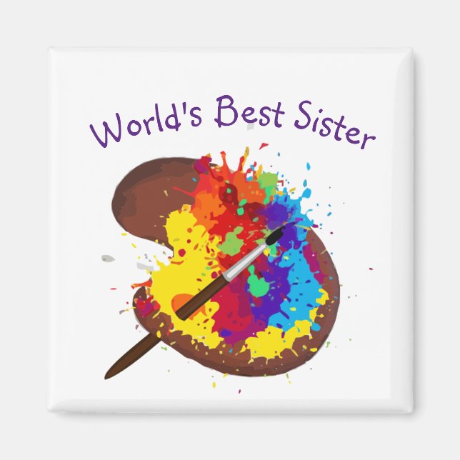 Zitat der weltbesten Niedlichen Artist-Palette Magnet (Vorne)
