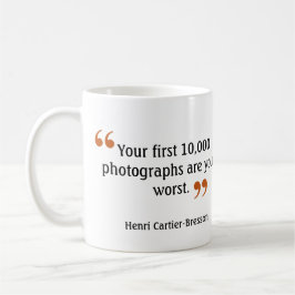Zitat des berühmten Fotografen 3 Doppel-Objektive- Kaffeetasse