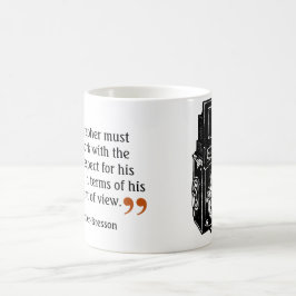 Zitat des berühmten Fotografen 8 Doppel-Objektive- Kaffeetasse